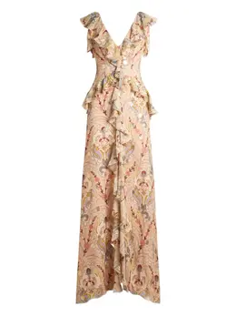 ETRO: Бежевое платье 