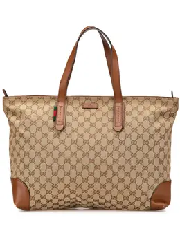 Gucci Pre-Owned: Коричневая сумка-шоппер 
