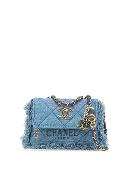 CHANEL Pre-Owned: Голубой клатч 