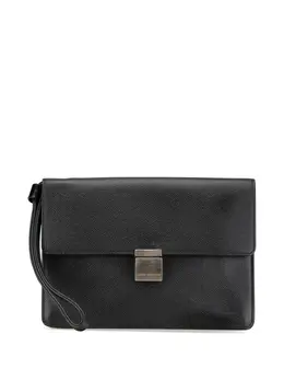 Louis Vuitton Pre-Owned: Чёрный клатч 