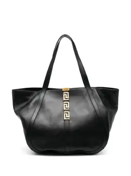 Versace Pre-Owned: Чёрная сумка-шоппер 