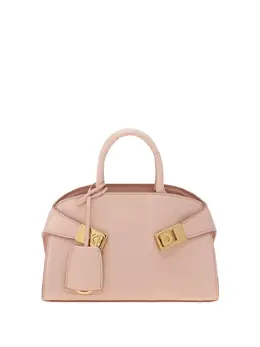 Ferragamo: Розовая сумка-шоппер 