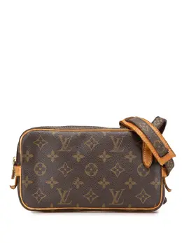 Louis Vuitton Pre-Owned: Коричневая сумка через плечо 