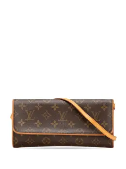 Louis Vuitton Pre-Owned: Коричневая сумка через плечо 