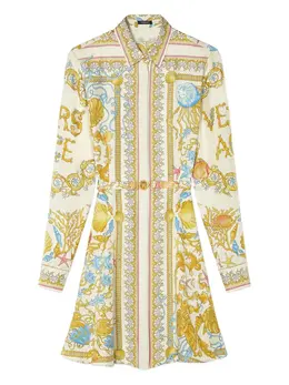 Versace: Шёлковая рубашка  Barocco