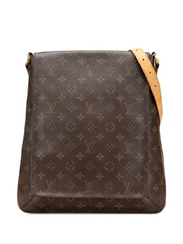 Louis Vuitton Pre-Owned: Коричневая сумка через плечо 