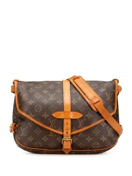 Louis Vuitton Pre-Owned: Коричневая сумка через плечо 