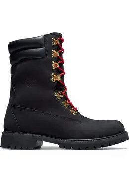 Timberland: Чёрные ботинки 