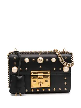 Gucci Pre-Owned: Чёрная сумка через плечо 