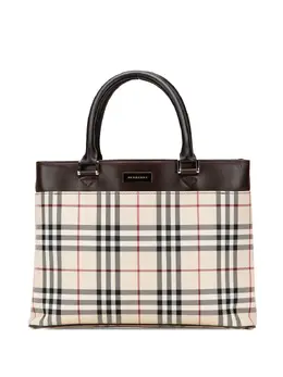 Burberry Pre-Owned: Коричневая сумка-шоппер 