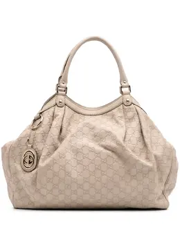 Gucci Pre-Owned: Коричневая сумка-шоппер 
