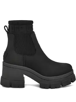 UGG: Чёрные ботинки 