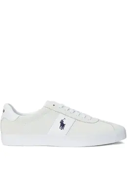 Polo Ralph Lauren: Белые кроссовки 