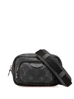 Louis Vuitton Pre-Owned: Чёрная сумка через плечо 
