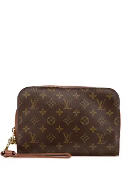 Louis Vuitton Pre-Owned: Коричневый клатч 