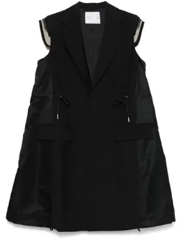 sacai: Пальто без рукава 