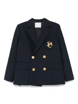 sacai: Синий жакет 
