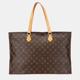 Louis Vuitton: Коричневая сумка-шоппер 