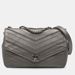 Chanel: Серая сумка 