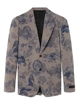 Versace: Пиджаки из шерсти 