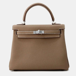 Hermes: Коричневая сумка  Kelly 25