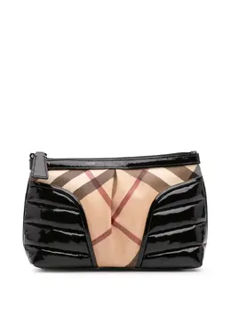 Burberry Pre-Owned: Коричневый клатч 