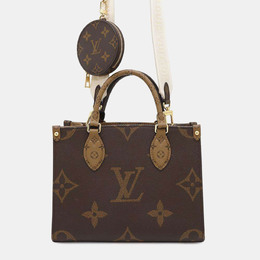 Louis Vuitton: Коричневая сумка-шоппер 