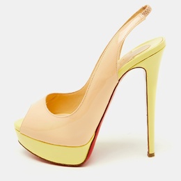 Christian Louboutin: Бежевые босоножки 