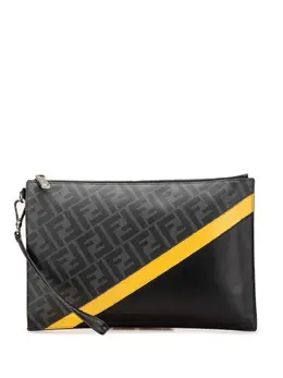 Fendi Pre-Owned: Чёрный клатч 