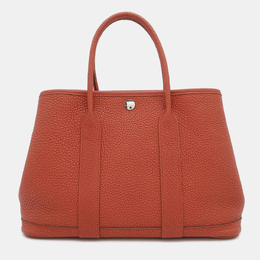 Hermes: Коричневая сумка-шоппер 