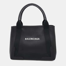 Balenciaga: Чёрная сумка-шоппер 