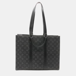 Louis Vuitton: Чёрная сумка-шоппер 