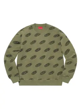 Supreme: Зелёный свитшот 