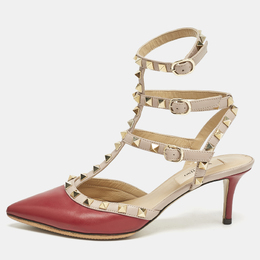 Valentino: Бежевые туфли  Rockstud