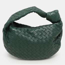 Bottega Veneta: Зелёная сумка  Intrecciato