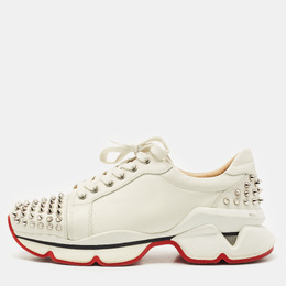 Christian Louboutin: Белые кроссовки 