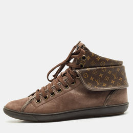 Louis Vuitton: Коричневые кроссовки 