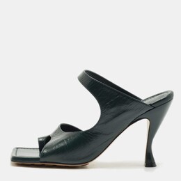 Bottega Veneta: Тёмные сандалии 