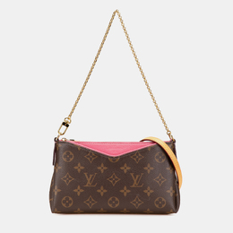 Louis Vuitton: Коричневый клатч 