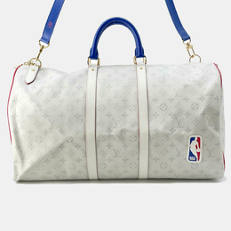 Louis Vuitton: Белая сумка  Keepall