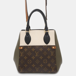 Louis Vuitton: Сумка-шоппер цвета хаки 