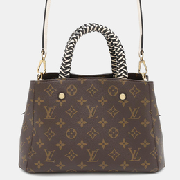 Louis Vuitton: Коричневая сумка  Montaigne