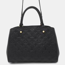Louis Vuitton: Чёрная сумка  Montaigne