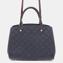 Louis Vuitton: Голубая сумка  Montaigne