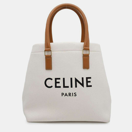 Celine: Белая сумка-шоппер 