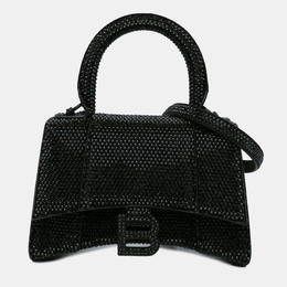 Balenciaga: Чёрная сумка  Hourglass