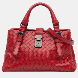Bottega Veneta: Красная сумка  Intrecciato