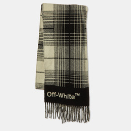 Off-White: Чёрный шарф 