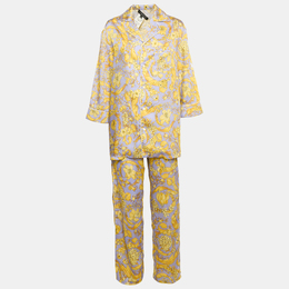 Versace: Фиолетовая рубашка  Barocco