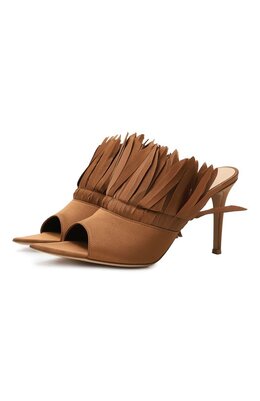 Gianvito Rossi: Коричневые сабо 